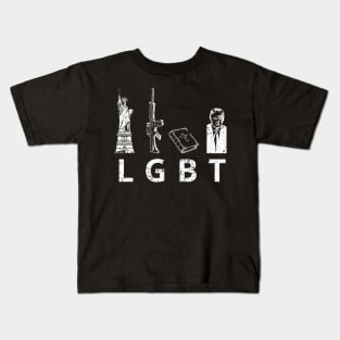 Liberty Guns Bible Trump Kids T-Shirt